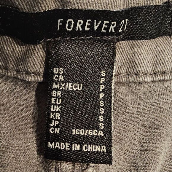 Forever 21 Jogger Cargo Pants Gray Women's Size Small - Picture 3 of 13